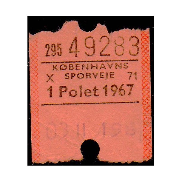 K&oslash;benhavns Sporveje - 1 Polet- 1967