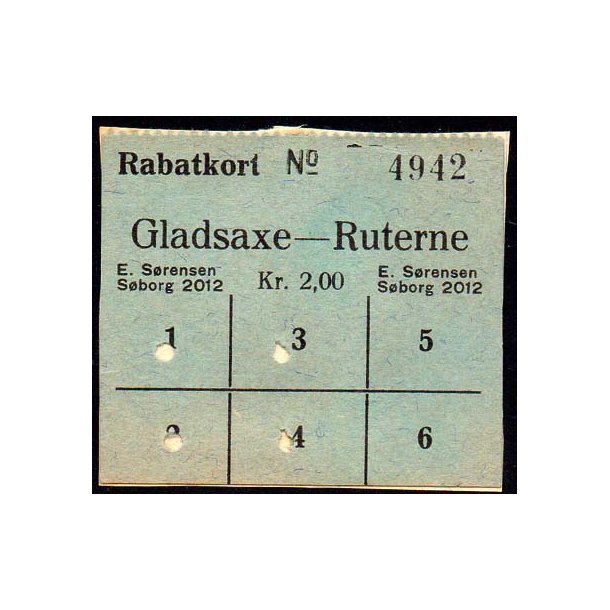 Gladsaxe - Ruterne - Rabatkort kr. 2,00