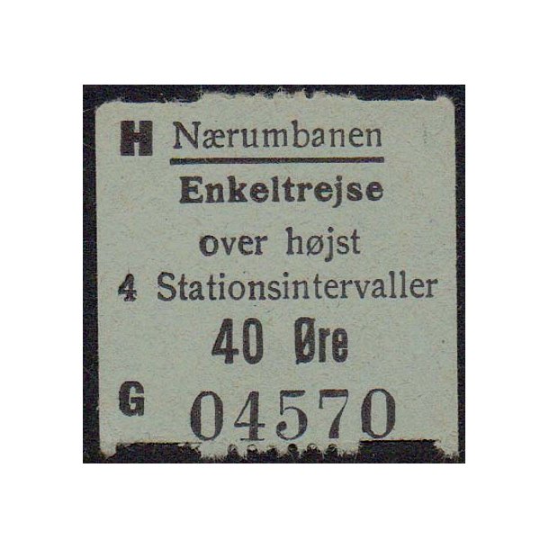 N&aelig;rumbanen - 40 &Oslash;re