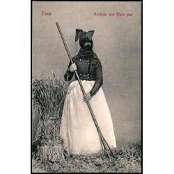 Fan� - H�stpige med Maske paa - Warberg 1275