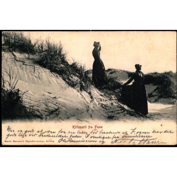 Klitparti fra Fan&oslash; - Marie Bentzen u/n