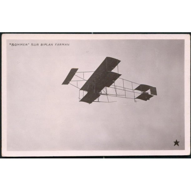 Sommer Sur Biplan Farman - Etoile 210