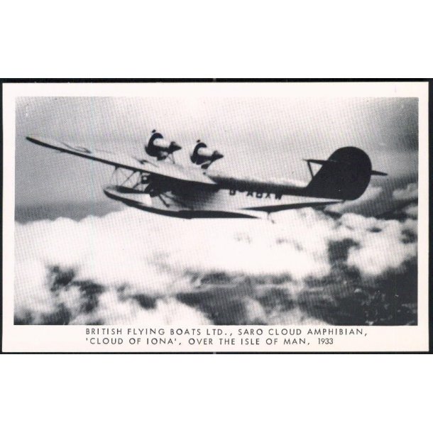 British Flying Boats LTD - Saro Cloud Amphibian - Mannin Collections 24/1986