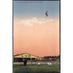 L-V-G Doppeldecker beim Kurvenflug. A. Horn 31220