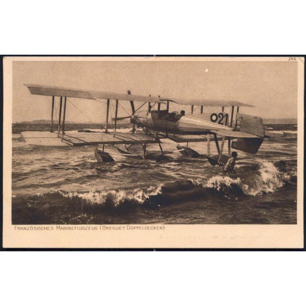 Franz&ouml;sisches Marineflugzeug (Breguet Doppeldecker) J.F.Lehmanns 26