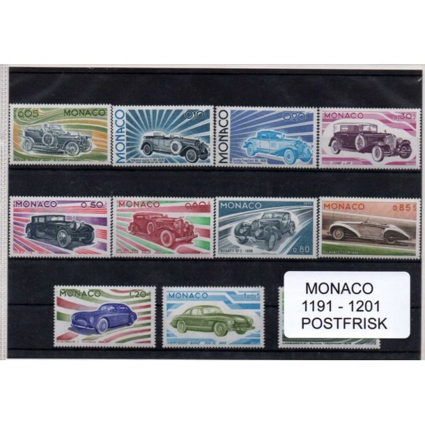 Monaco - Afa 1191 - 1201 - Postfrisk