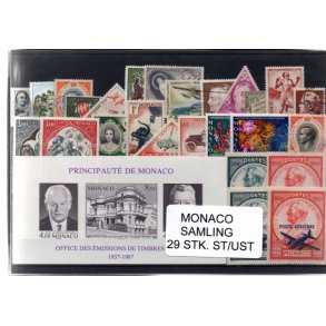 Monaco - Samling - 29 stk. Stemplet/Utemplet