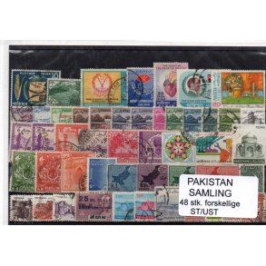 Pakistan Samling 48 Stk. Stemplet/Ustemplet