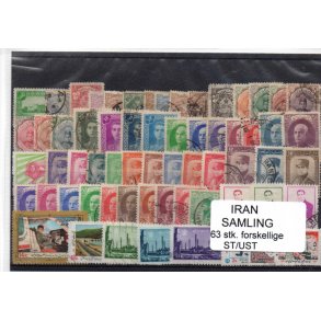 Iran Samling - 63 Stk. Stemplet/Ustemplet