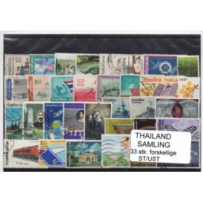 Thailand Samling - 33 Stk. Stempler/Ustemplet