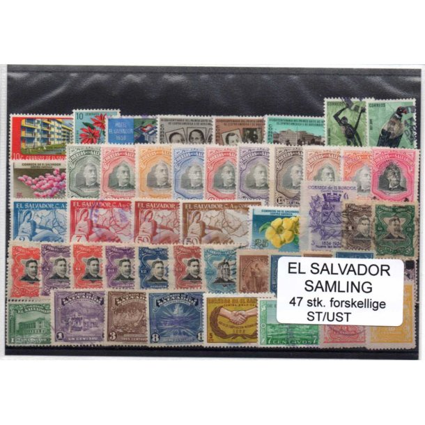 El Salvador Samling. 47 Stk. Stemplet/Ustemplet