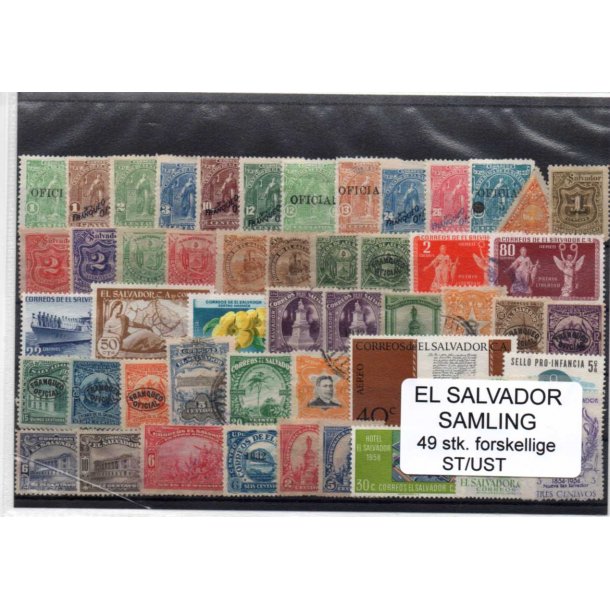 El Salvador Samling. 49 Stk. Stemplet/Ustemplet