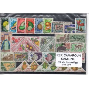 Cameroun Samling 33 Stk. Stemplet/Ustemplet