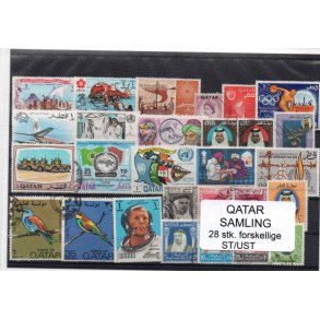 Qatar Samling - 28 Stk. Stemplet/Ustemplet