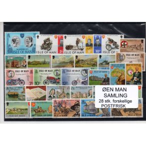 &Oslash;en Man Samling - 28 Stk. Postfrisk