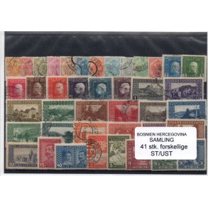 Bosnien Herzegowena Samling - 41 Stk Stemplet/Ustemplet