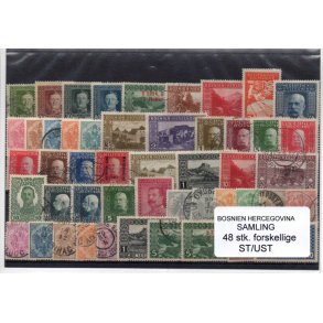 Bosnien Herzegowena Samling - 48 Stk Stemplet/Ustemplet