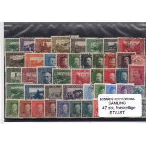 Bosnien Herzegowena Samling - 47 Stk Stemplet/Ustemplet