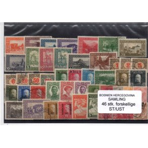 Bosnien Herzegowena Samling - 46 Stk Stemplet/Ustemplet