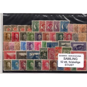 Bosnien Herzegowena Samling - 52 Stk Stemplet/Ustemplet