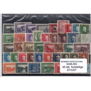 Bosnien Herzegowena Samling - 45 Stk Stemplet/Ustemplet