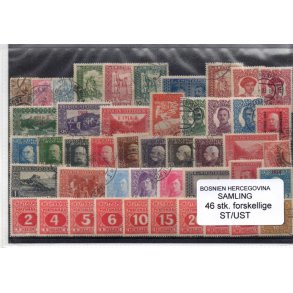 Bosnien Herzegowena Samling - 46 Stk Stemplet/Ustemplet
