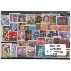 Østrig Samling St/ust. 43 Stk. Stemplet/Ustemplet