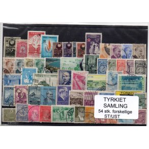 Tyrkiet Samling. 54 Stk. Stemplet/Ustemplet