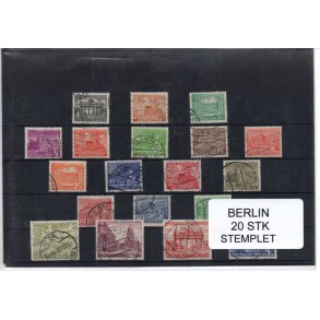 Berlin Samling - 20 Stk. Komplet Sæt - Stemplet