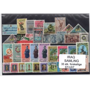 Irak Samling - 35 Stk. Stemplet/Ustemplet
