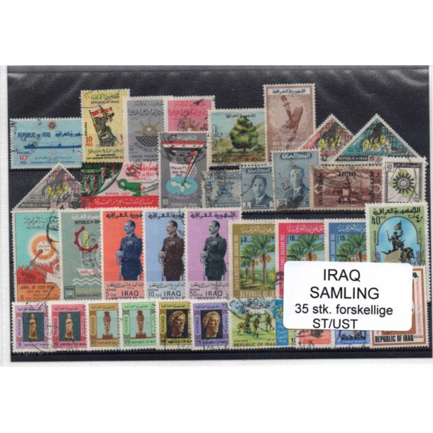 Irak Samling - 35 Stk. Stemplet/Ustemplet