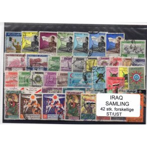Irak Samling - 42 Stk. Stemplet/Ustemplet
