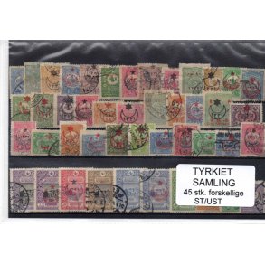 Tyrkiet Samling. 45 Stk. Stemplet/Ustemplet
