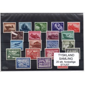 Tyskland Samling - 20 Stk. Stemplet/Ustemplet