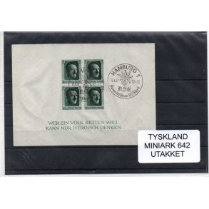 Tyskland - Miniark 642 - Utakket - Stemplet