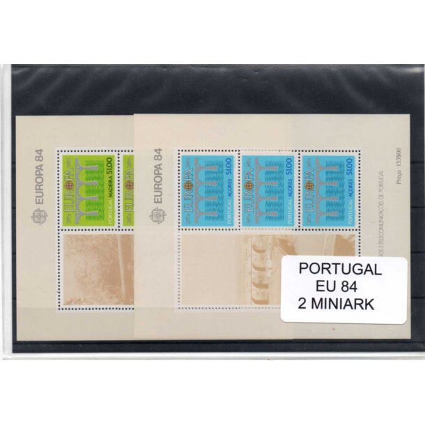 Portugal Samling - 2 Miniark EUR 87 - PF.
