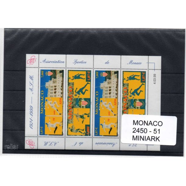 Monaco - Afa 2450 - 51 - Miniark - Postfrisk