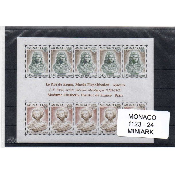 Monaco - Afa 1123 -24 Miniark - Postfrisk