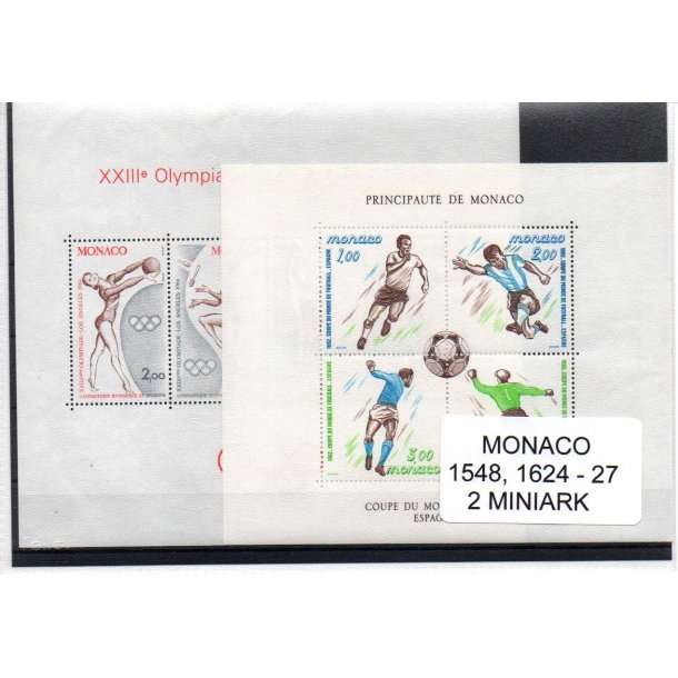 Monaco - Afa 1548 - 1624 - 27 -2 Miniark - Postfrisk