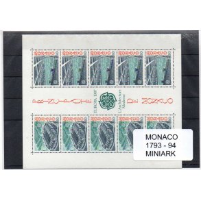 Monaco - Afa 1793 - 94 - Miniark - Postfrisk