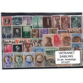 Vatikanet Samling - 33 Stk. Stemplet/Ustemplet