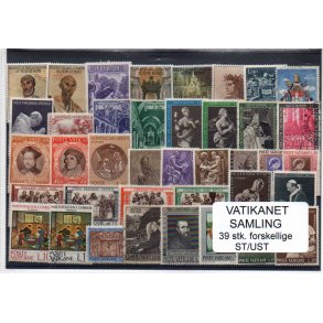 Vatikanet Samling - 39 Stk. Stemplet/Ustemplet