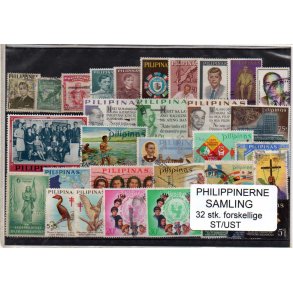 Philipinerne Samling 32 Stk. Stemplet/Ustemplet