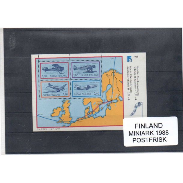 Finland - Miniark 1988 - Postfrisk