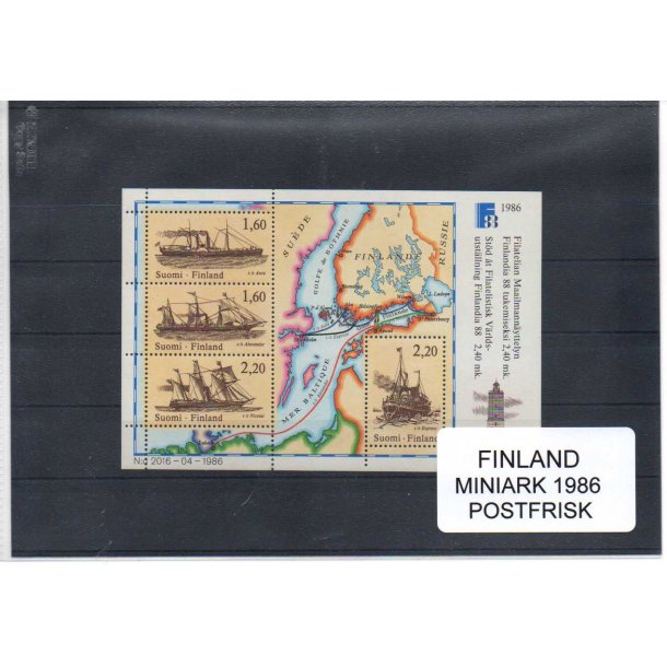 Finland - Miniark 1986 - Postfrisk