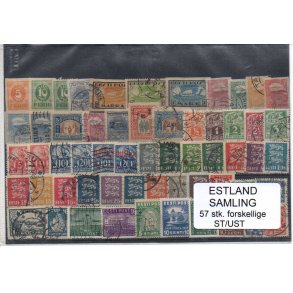 Estland Samling - 57 Stk. Stemplet / Ustemplet