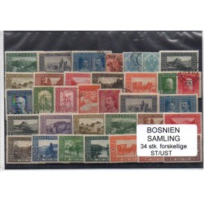 Bosnien Herzegowena Samling - 34 Stk Stemplet/Ustemplet