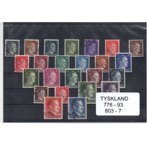 Tyskland - AFA 776-93 - 803-7 Stemplet