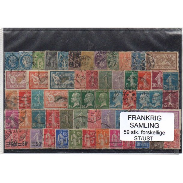 Frankrig Samling - 59 Stk. Stemplet/Ustemplet