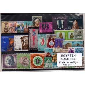 Egypten Samling - 31 Stk. Stenplet/Ustemplet.